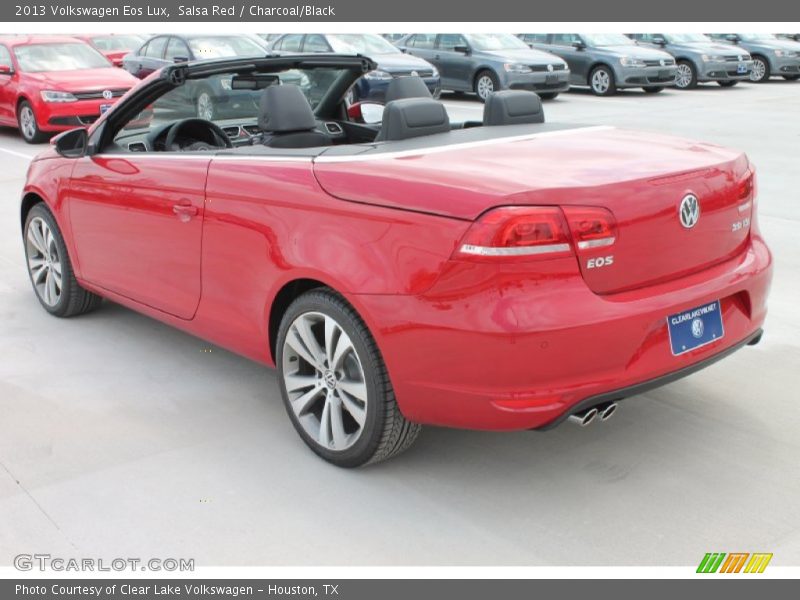 Salsa Red / Charcoal/Black 2013 Volkswagen Eos Lux
