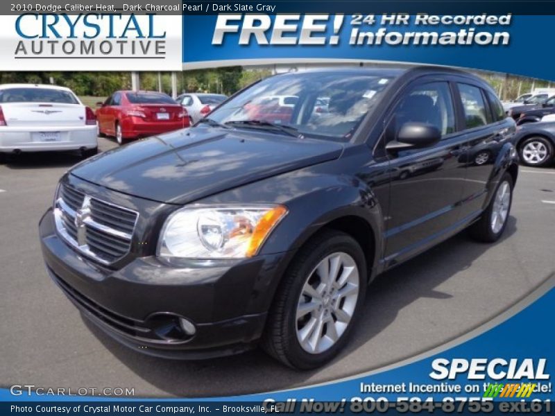 Dark Charcoal Pearl / Dark Slate Gray 2010 Dodge Caliber Heat