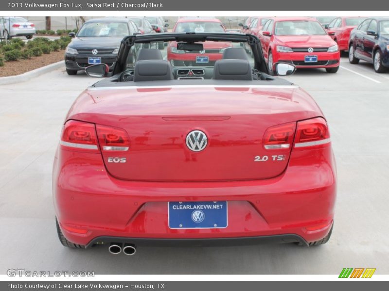 Salsa Red / Charcoal/Black 2013 Volkswagen Eos Lux