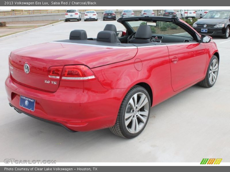 Salsa Red / Charcoal/Black 2013 Volkswagen Eos Lux