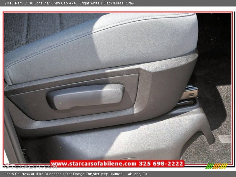 Bright White / Black/Diesel Gray 2013 Ram 1500 Lone Star Crew Cab 4x4