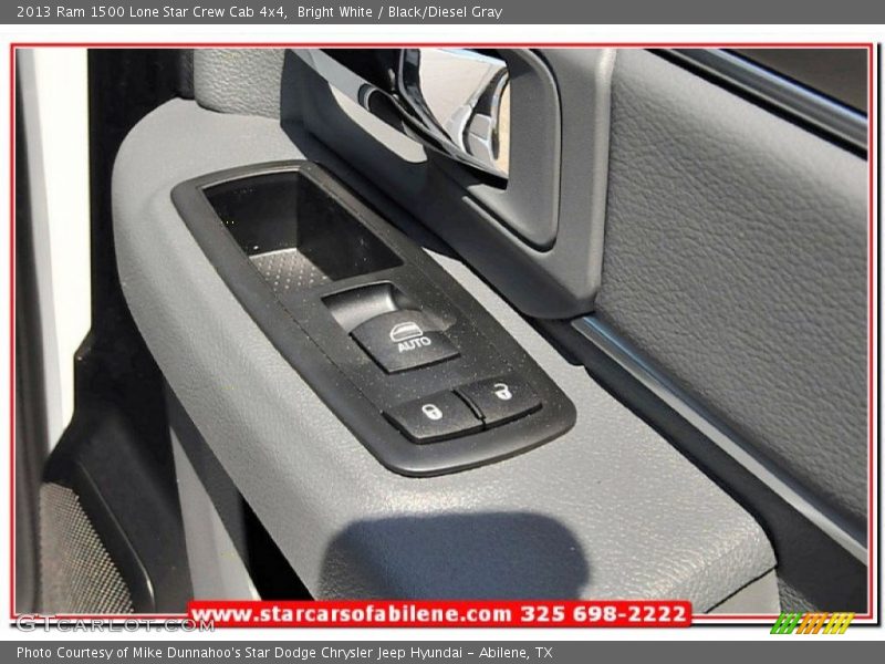 Bright White / Black/Diesel Gray 2013 Ram 1500 Lone Star Crew Cab 4x4