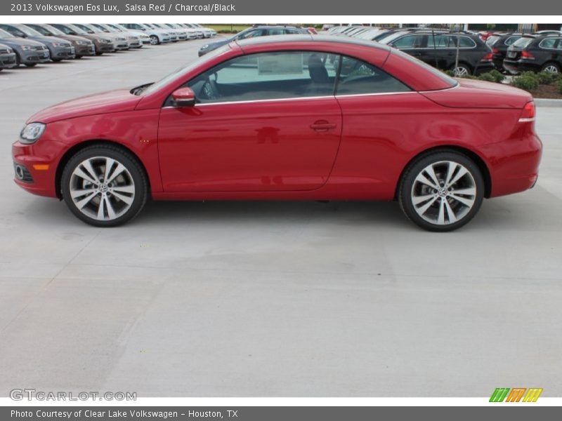 Salsa Red / Charcoal/Black 2013 Volkswagen Eos Lux