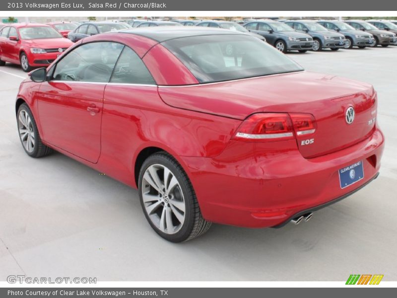 Salsa Red / Charcoal/Black 2013 Volkswagen Eos Lux