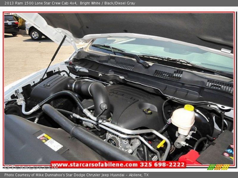 Bright White / Black/Diesel Gray 2013 Ram 1500 Lone Star Crew Cab 4x4