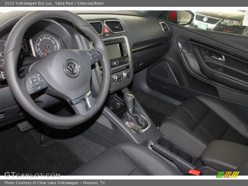 Salsa Red / Charcoal/Black 2013 Volkswagen Eos Lux