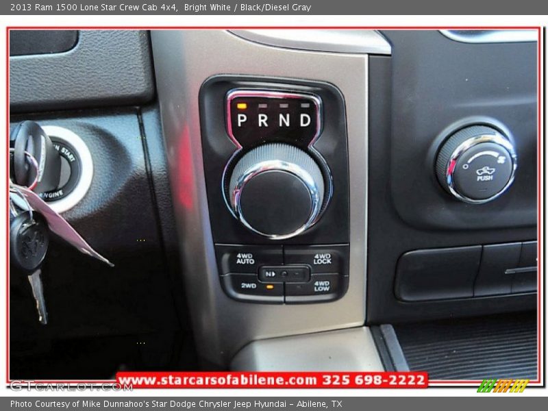 Bright White / Black/Diesel Gray 2013 Ram 1500 Lone Star Crew Cab 4x4