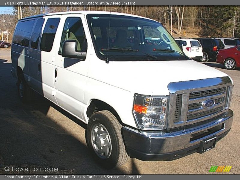Oxford White / Medium Flint 2010 Ford E Series Van E350 XLT Passenger