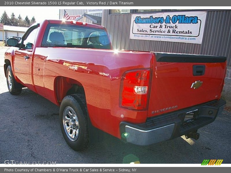 Victory Red / Dark Titanium 2010 Chevrolet Silverado 1500 LS Regular Cab