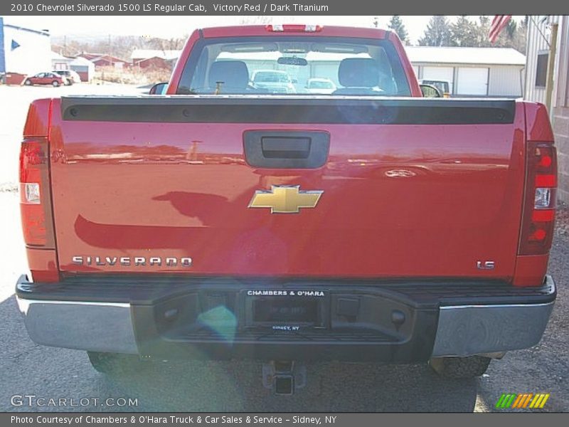 Victory Red / Dark Titanium 2010 Chevrolet Silverado 1500 LS Regular Cab