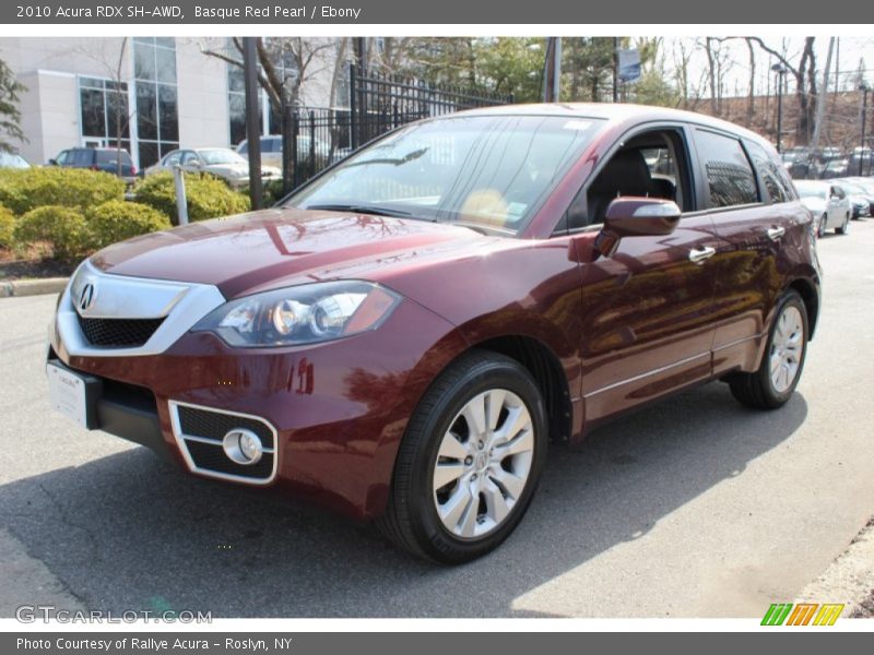 Basque Red Pearl / Ebony 2010 Acura RDX SH-AWD