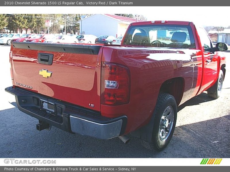 Victory Red / Dark Titanium 2010 Chevrolet Silverado 1500 LS Regular Cab