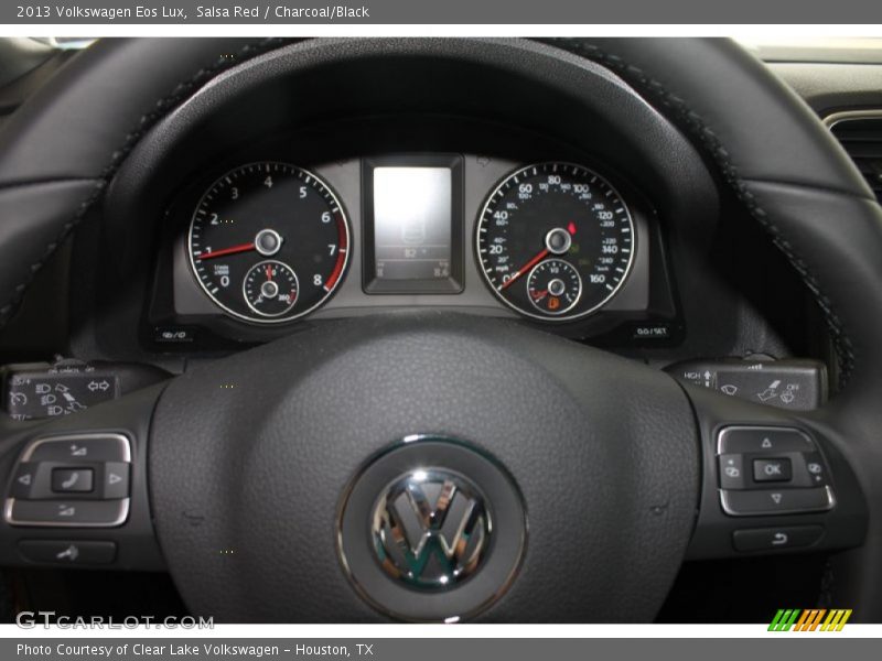 Salsa Red / Charcoal/Black 2013 Volkswagen Eos Lux