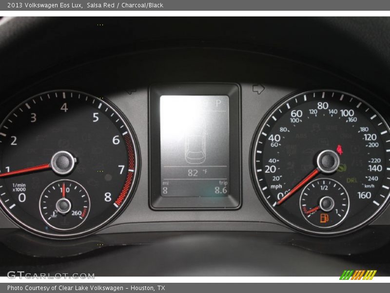 Salsa Red / Charcoal/Black 2013 Volkswagen Eos Lux