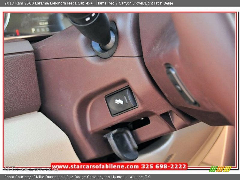 Flame Red / Canyon Brown/Light Frost Beige 2013 Ram 2500 Laramie Longhorn Mega Cab 4x4