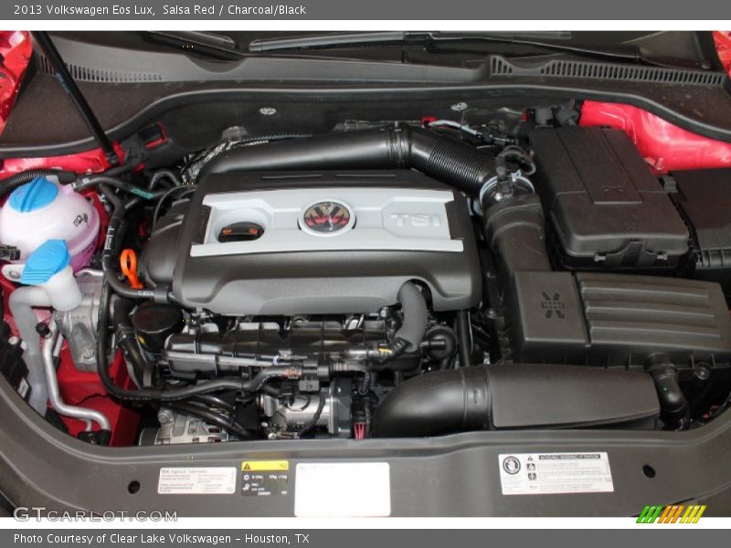 Salsa Red / Charcoal/Black 2013 Volkswagen Eos Lux