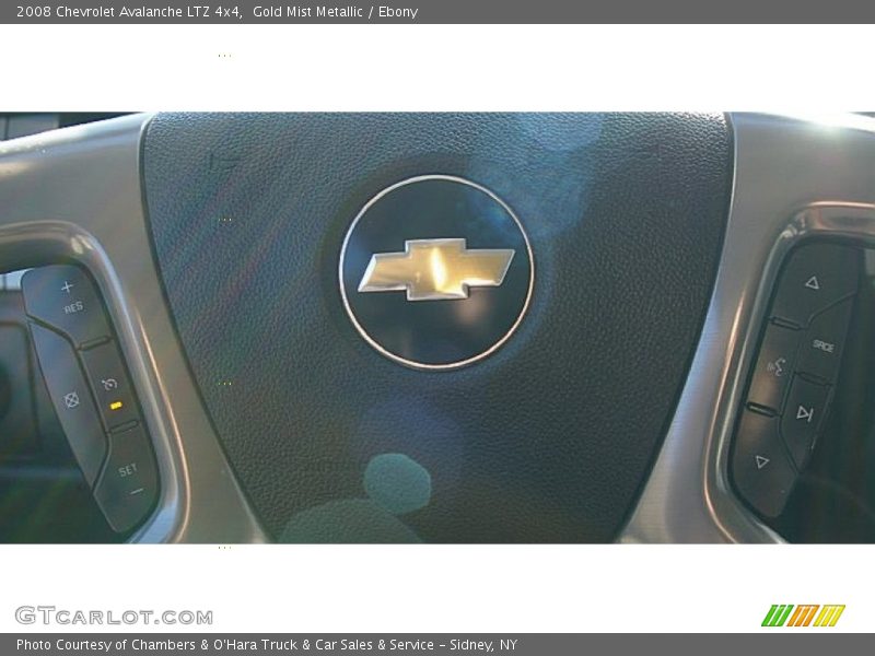 Gold Mist Metallic / Ebony 2008 Chevrolet Avalanche LTZ 4x4