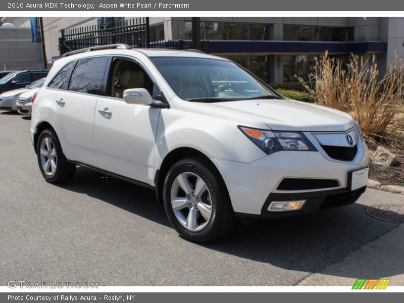 Aspen White Pearl / Parchment 2010 Acura MDX Technology