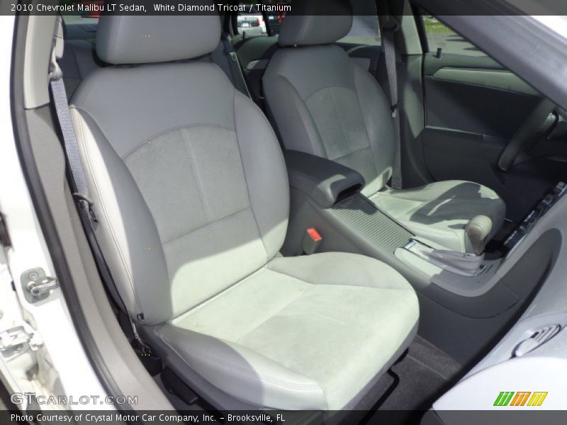 White Diamond Tricoat / Titanium 2010 Chevrolet Malibu LT Sedan