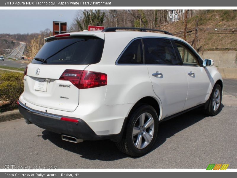 Aspen White Pearl / Parchment 2010 Acura MDX Technology