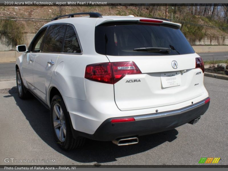 Aspen White Pearl / Parchment 2010 Acura MDX Technology