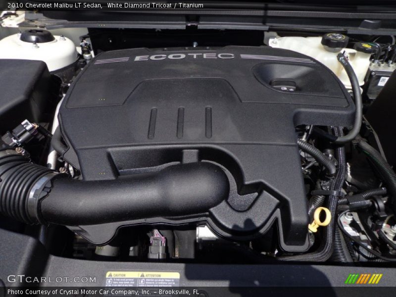 White Diamond Tricoat / Titanium 2010 Chevrolet Malibu LT Sedan
