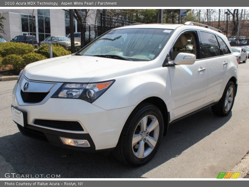 Aspen White Pearl / Parchment 2010 Acura MDX Technology