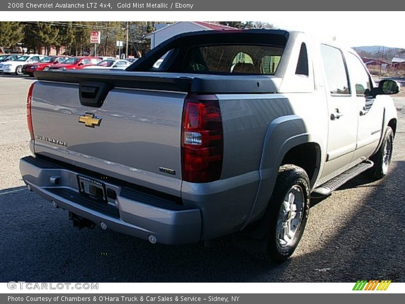 Gold Mist Metallic / Ebony 2008 Chevrolet Avalanche LTZ 4x4