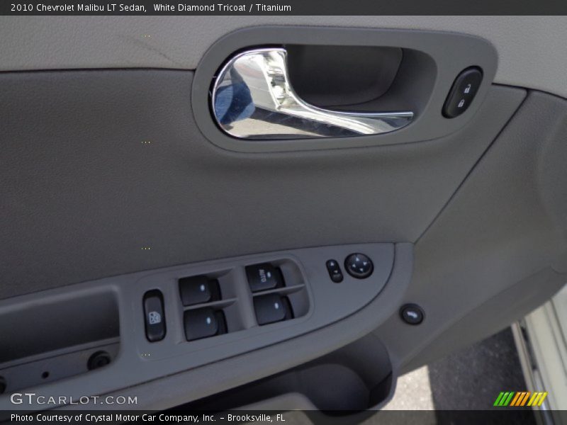 White Diamond Tricoat / Titanium 2010 Chevrolet Malibu LT Sedan