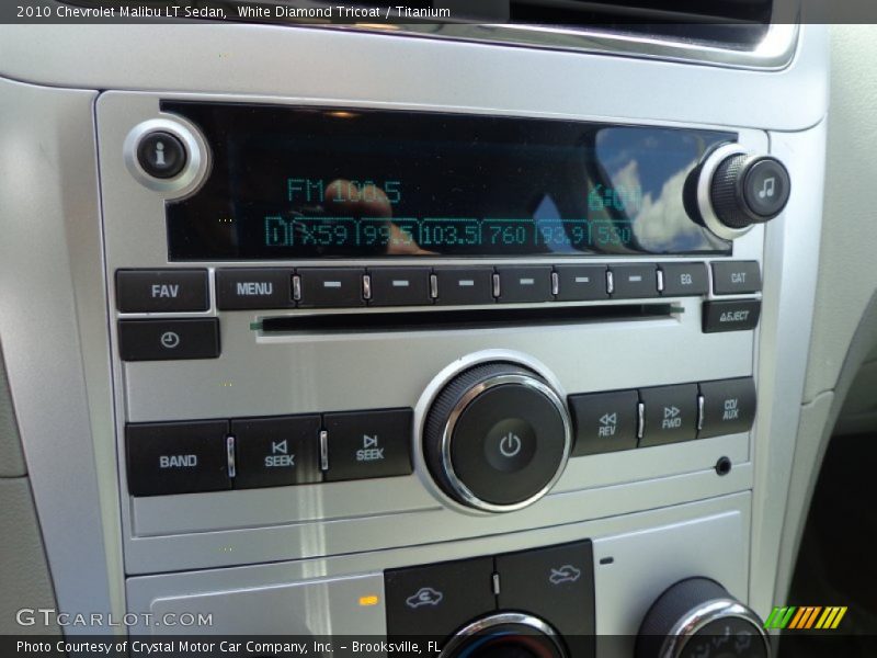 White Diamond Tricoat / Titanium 2010 Chevrolet Malibu LT Sedan