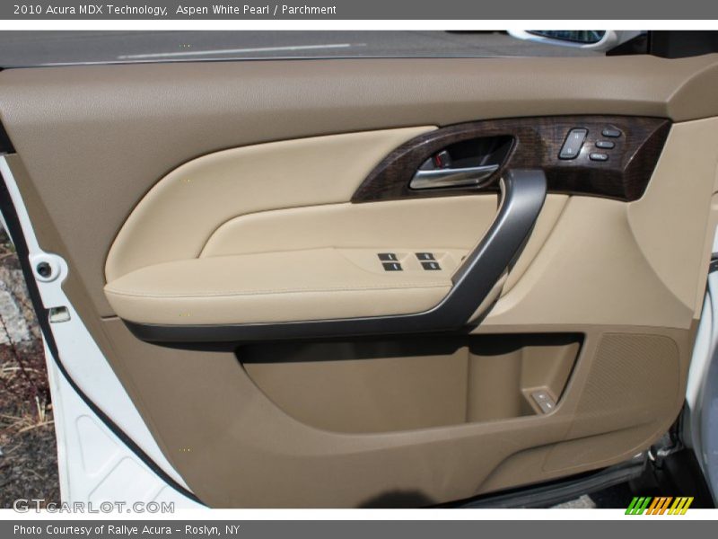 Aspen White Pearl / Parchment 2010 Acura MDX Technology