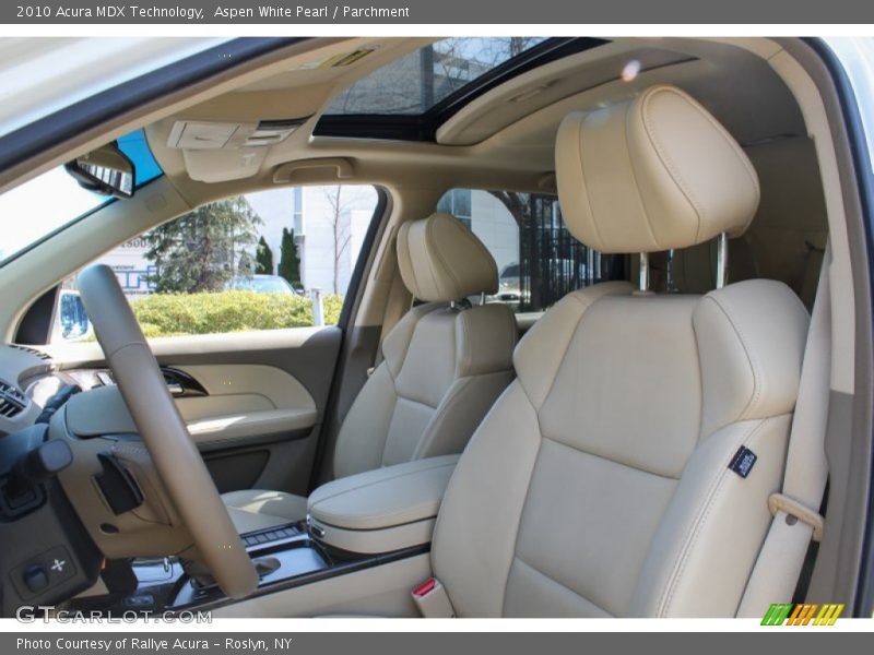 Aspen White Pearl / Parchment 2010 Acura MDX Technology