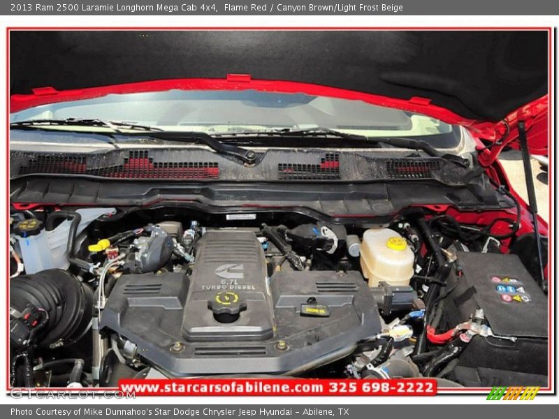 Flame Red / Canyon Brown/Light Frost Beige 2013 Ram 2500 Laramie Longhorn Mega Cab 4x4