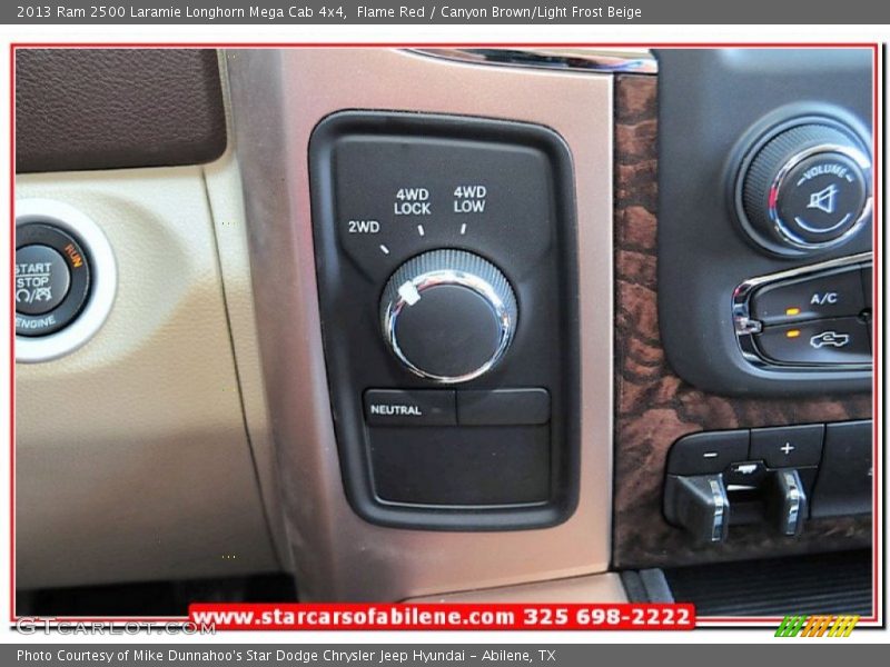 Flame Red / Canyon Brown/Light Frost Beige 2013 Ram 2500 Laramie Longhorn Mega Cab 4x4