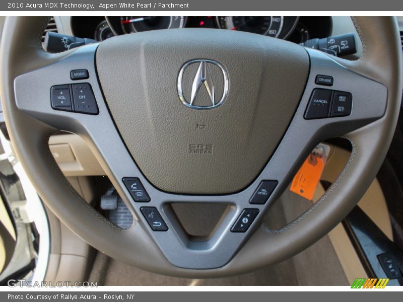 Aspen White Pearl / Parchment 2010 Acura MDX Technology