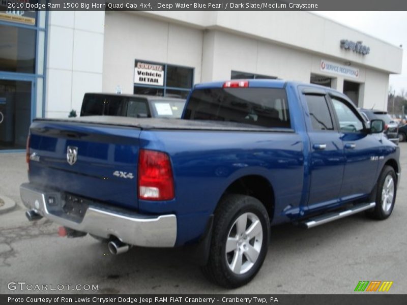 Deep Water Blue Pearl / Dark Slate/Medium Graystone 2010 Dodge Ram 1500 Big Horn Quad Cab 4x4