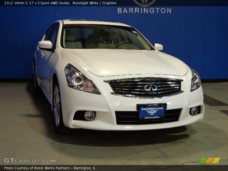 Moonlight White / Graphite 2012 Infiniti G 37 x S Sport AWD Sedan