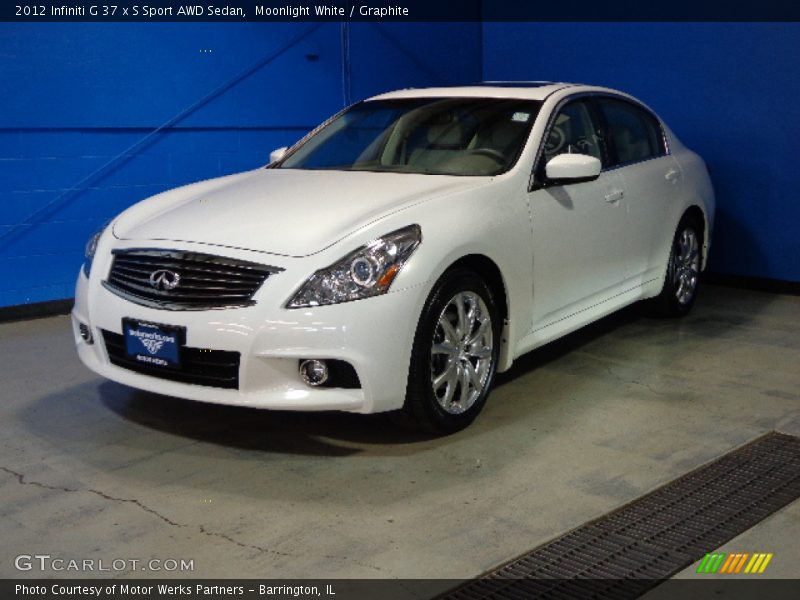 Moonlight White / Graphite 2012 Infiniti G 37 x S Sport AWD Sedan