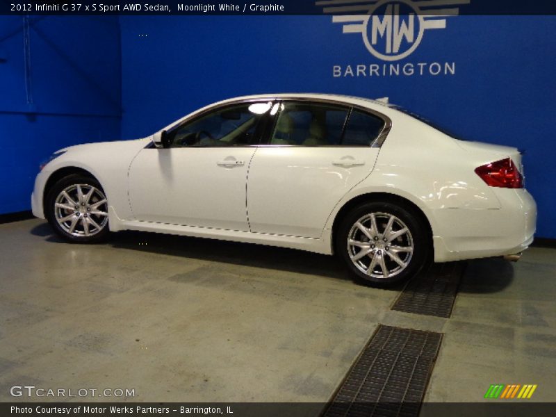 Moonlight White / Graphite 2012 Infiniti G 37 x S Sport AWD Sedan