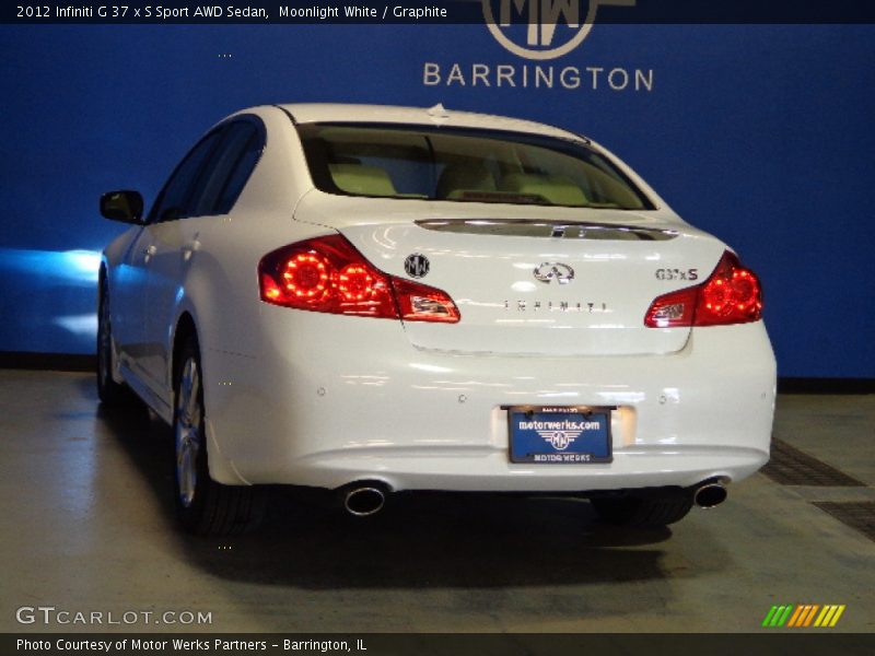 Moonlight White / Graphite 2012 Infiniti G 37 x S Sport AWD Sedan
