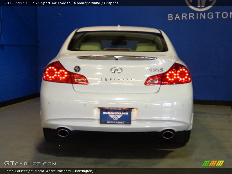 Moonlight White / Graphite 2012 Infiniti G 37 x S Sport AWD Sedan