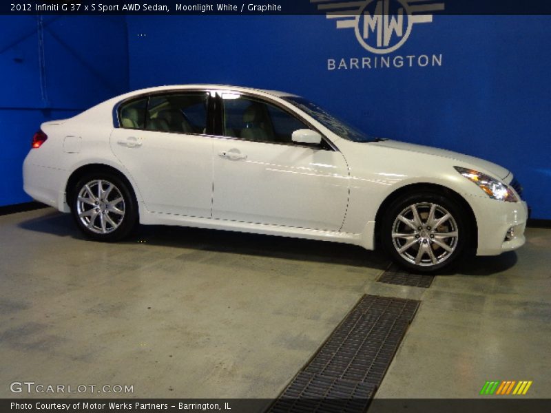 Moonlight White / Graphite 2012 Infiniti G 37 x S Sport AWD Sedan