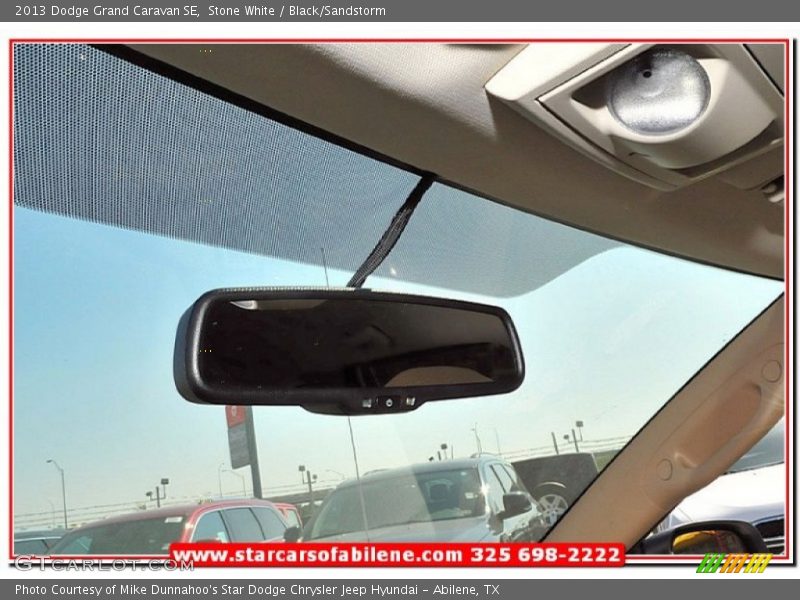 Stone White / Black/Sandstorm 2013 Dodge Grand Caravan SE