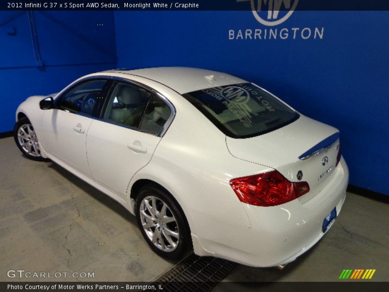 Moonlight White / Graphite 2012 Infiniti G 37 x S Sport AWD Sedan