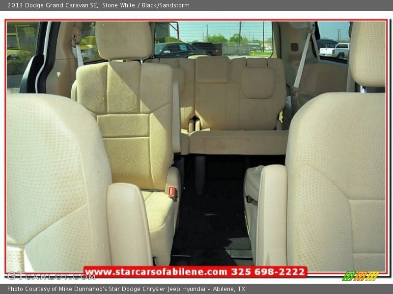 Stone White / Black/Sandstorm 2013 Dodge Grand Caravan SE