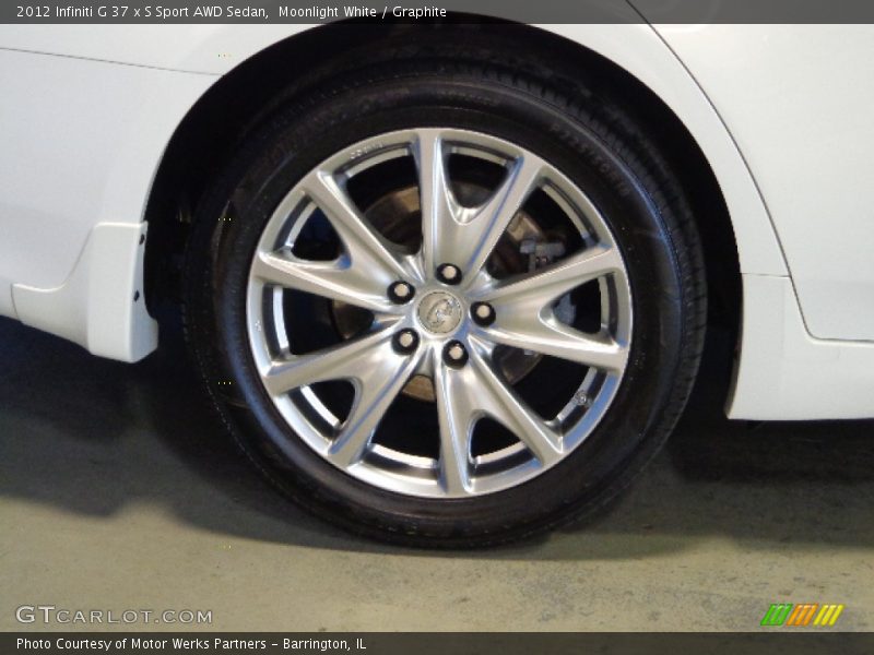 Moonlight White / Graphite 2012 Infiniti G 37 x S Sport AWD Sedan