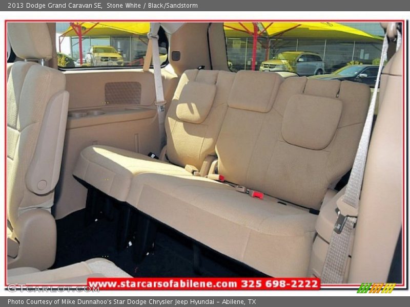 Stone White / Black/Sandstorm 2013 Dodge Grand Caravan SE