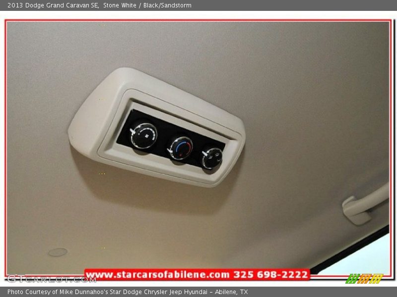Stone White / Black/Sandstorm 2013 Dodge Grand Caravan SE