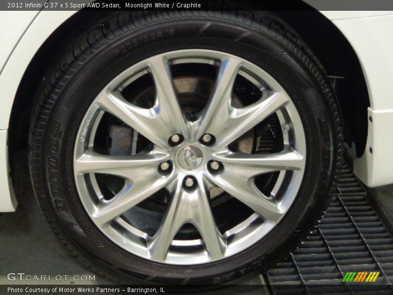 Moonlight White / Graphite 2012 Infiniti G 37 x S Sport AWD Sedan