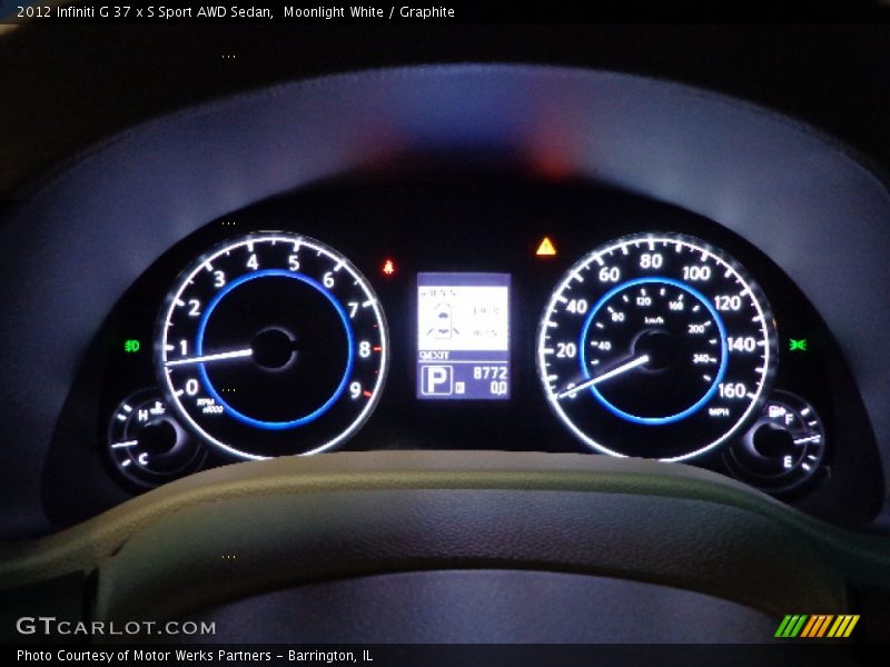 Moonlight White / Graphite 2012 Infiniti G 37 x S Sport AWD Sedan